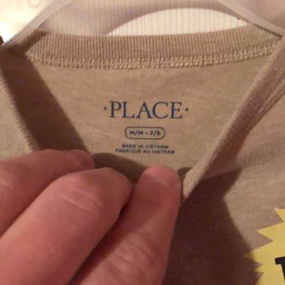 Children’s Place Tan Tyrannosaurus Rex T-Rex Taco T-Shirt Boys Medium M 7/8 - Picture 3 of 12